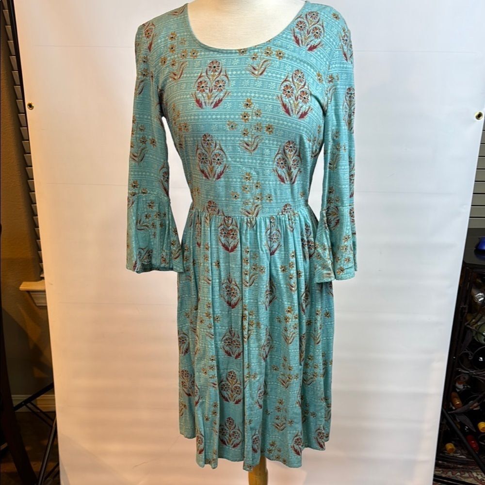 DownEast Blue Floral Dress